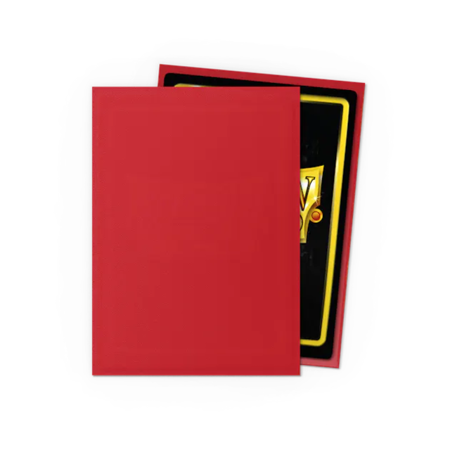 Crimson - Matte Sleeves - Standard Size (100 Sleeves)