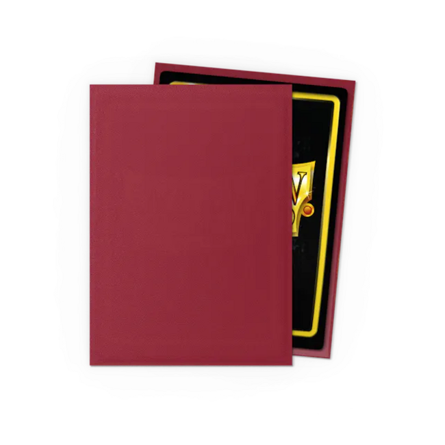 Blood Red - Matte Sleeves - Standard Size (100 Sleeves)