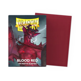 Dragon Shield Blood Red - Matte Sleeves - Standard Size (100 Sleeves)