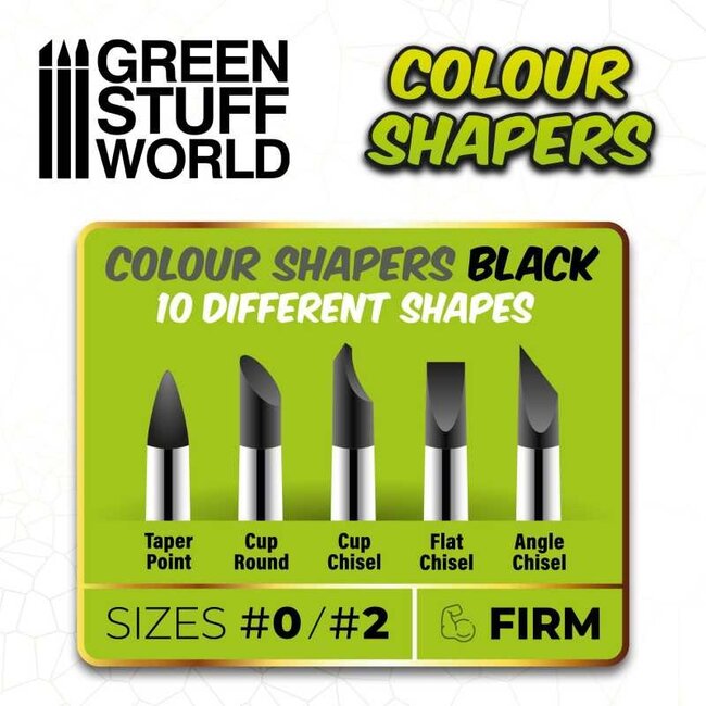 Clay Shapers - Color Shapers COMBO 0 and 2 - Black Firm