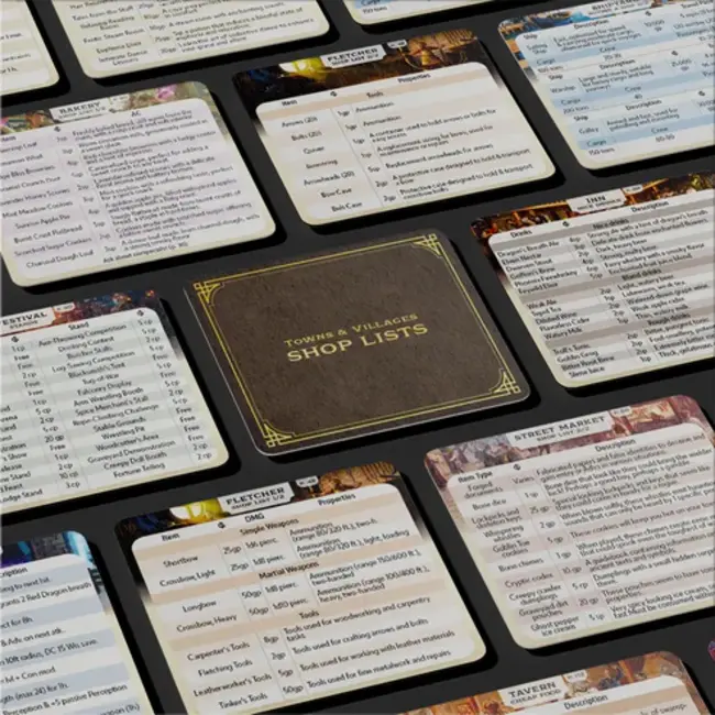 Worlds at a Glance: Shop Cards