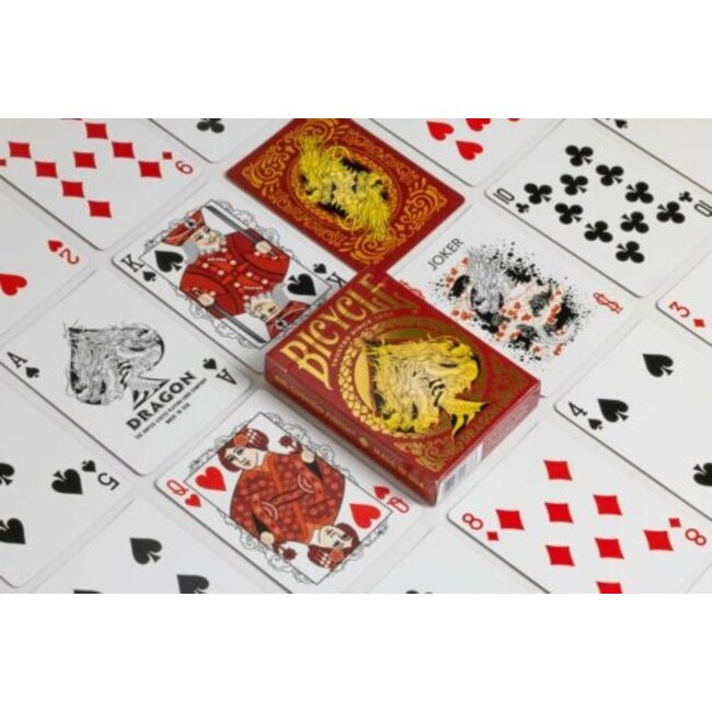 Pokerkaarten Bicycle - Dragon Red Deck