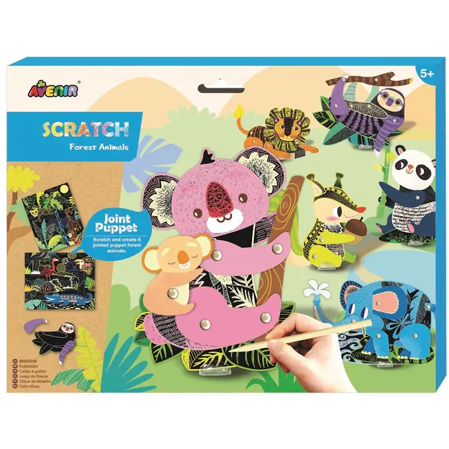Avenir Scratch: Jointed puppet Wilde Dieren