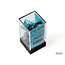 Gemini Polyhedral 7-Die sets Black-Shell W/white