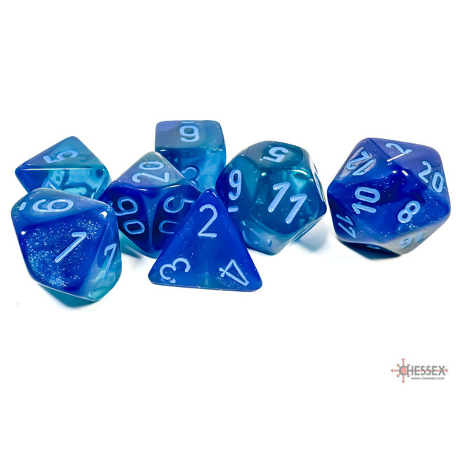 Gemini Polyhedral 7-die Set blue-blue/light blue