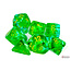 Gemini Polyhedral 7-Die Set Translucent Green-Teal/yellow