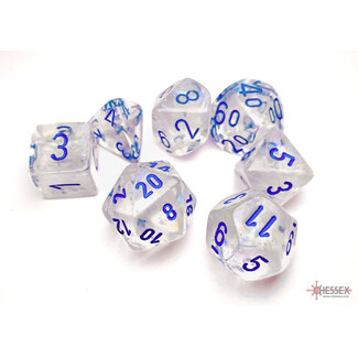 Chessex Chessex Borealis Polyhedral Icicle/light blue Luminary 7-Die Set