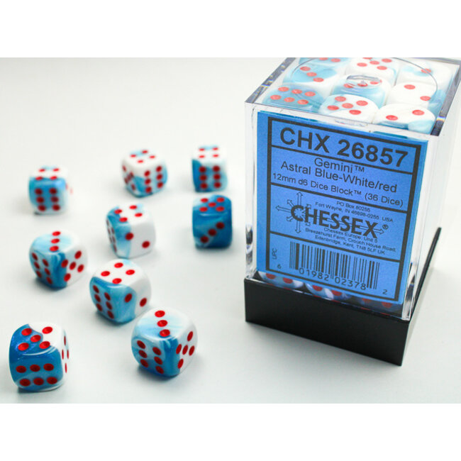 Copy of Gemini Polyhedral Black Starlight w/ red Dice block (36 dice)