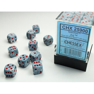 Chessex Copy of Translucent Smoke/red D6 12mm Dobbelsteen Set (36 stuks)