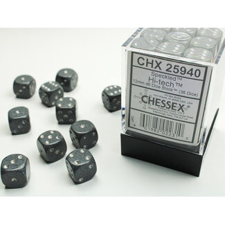 Chessex Hi-Tech Speckled D6 12mm Dobbelsteen Set (36 stuks)