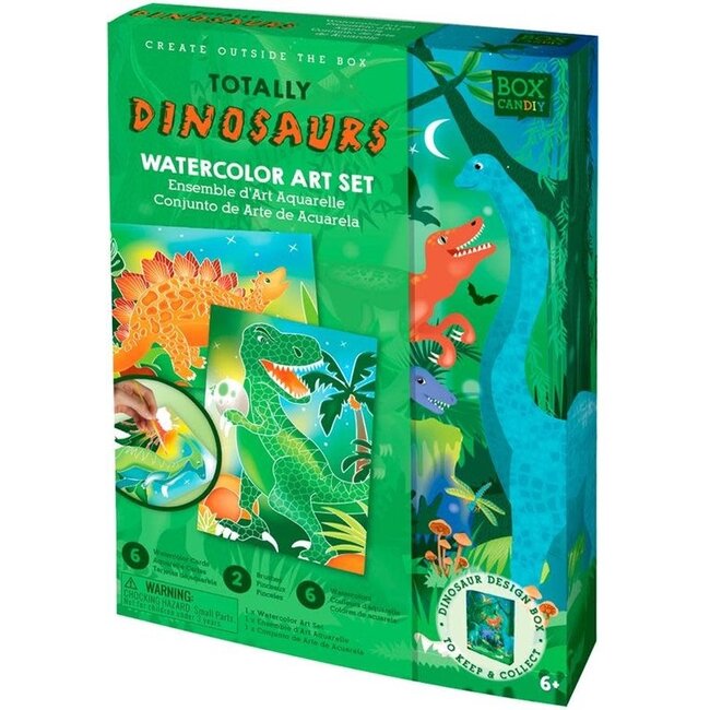 Box Candiy: Totally Dinosaurs - AQUAREL KUNST SET