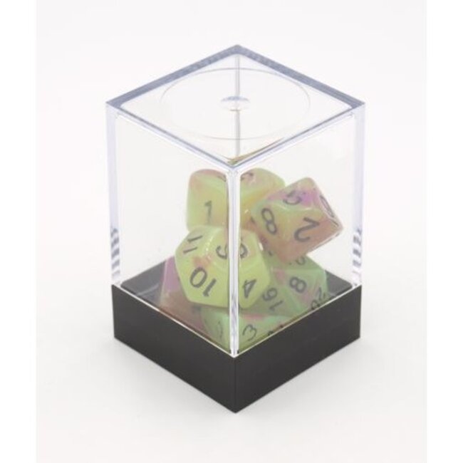 Copy of Dobbelstenen Stardust Rood/Groen 7set