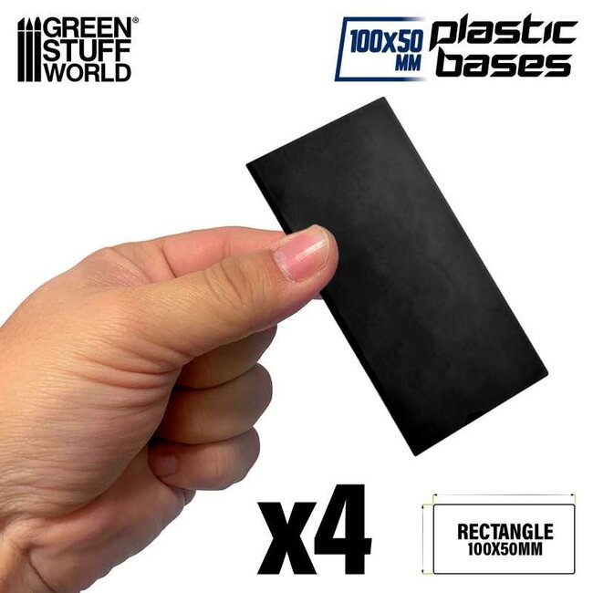 Plastic Bases Rectangle 100x50mm
