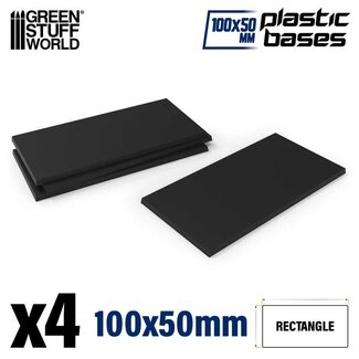 Plastic Bases Rectangle 100x50mm