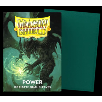 Dragon Shield Dual Matte Sleeves - Metallic Green