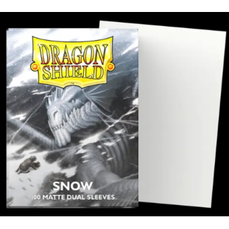 Dragon Shield Dual Matte Sleeves - Snow 'Nirin' (100 Sleeves)