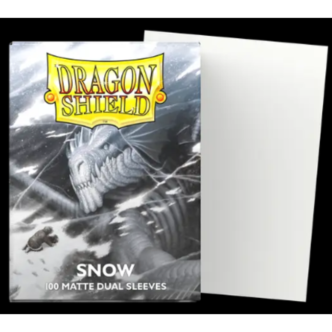 Dragon Shield Dual Matte Sleeves - Snow 'Nirin' (100 Sleeves)