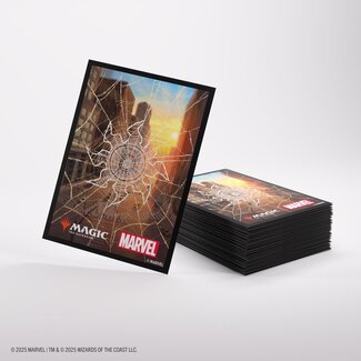 Gamegenic - Magic: The Gathering | Marvel's Spider-Man Premium Art Sleeves - Spider-Man Plains