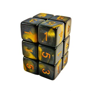 Copy of 12x D6 16mm Dice - Blue Marble