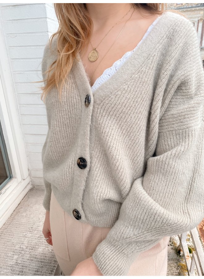 LE TREND - LUNA CARDIGAN SAND