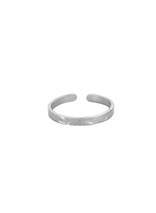 SIMPLE ROUGH STAINLESS STEEL RING