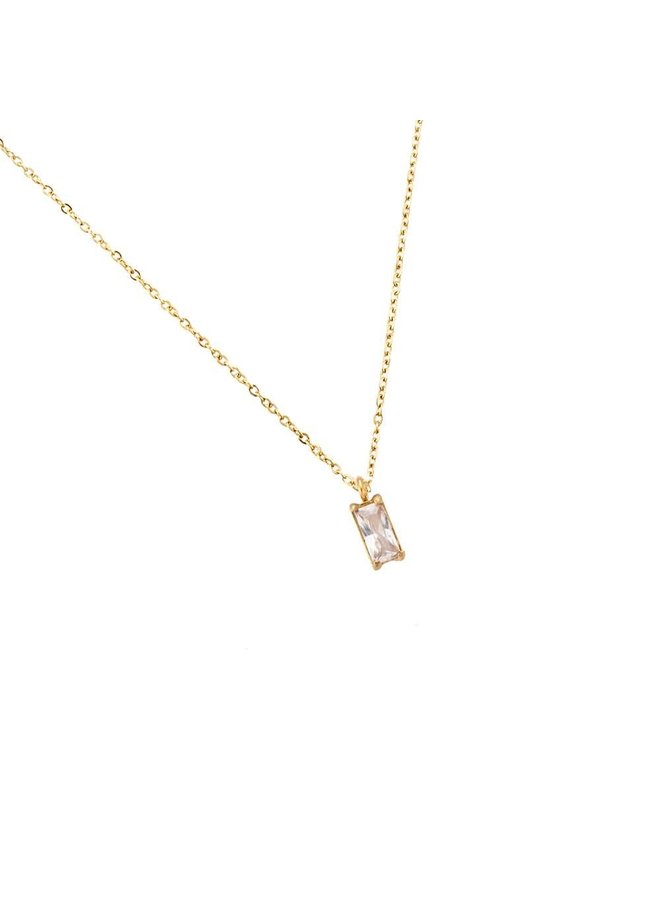 WHITE CUBE NECKLACE