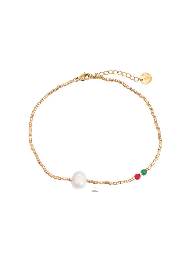 SIMPLE PEARL GOLDEN ANKLET