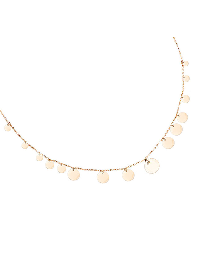 MULTIPLE PLATED NECKLACE - GOLD