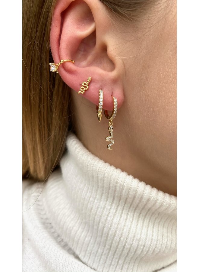 SNAKE 2.0 PLATED EARRING - GOLD