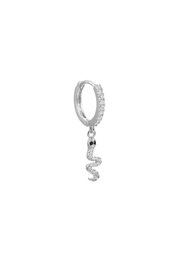 SNAKE 2.0 PLATED EARRING - SILVER