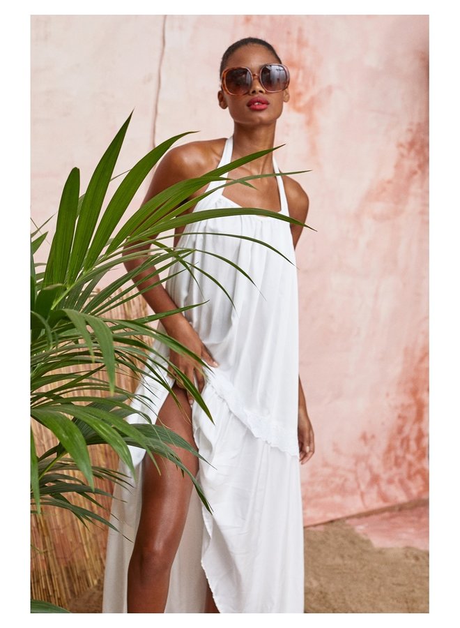 NURIA LONG DRESS - WHITE