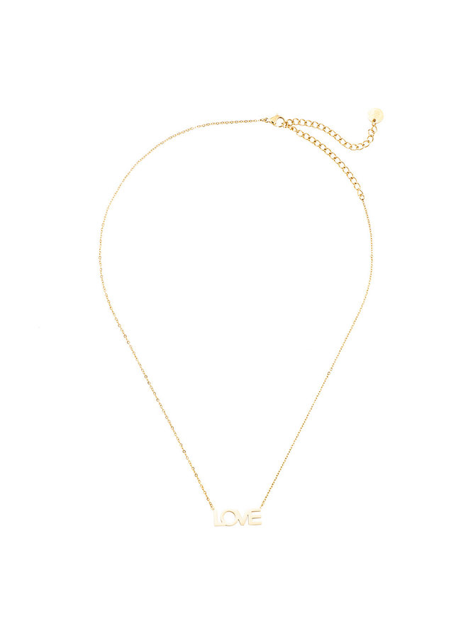 LOVE NECKLACE GOLD PLATED