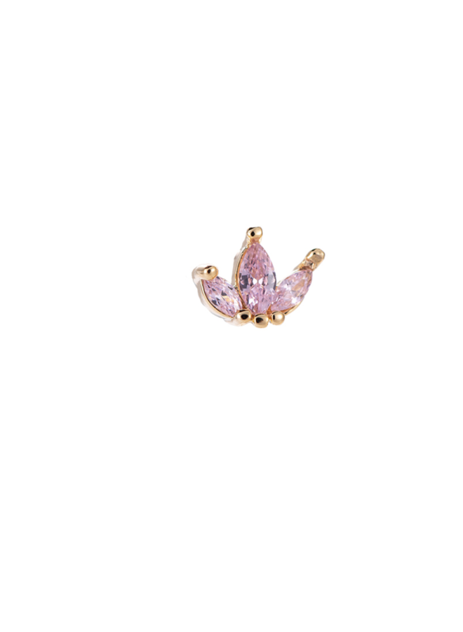 JODIE PLATED EARRING - PINK