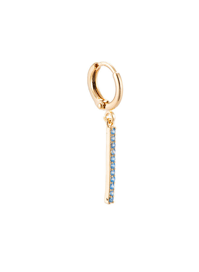 HERA PLATED EARRING - BLUE