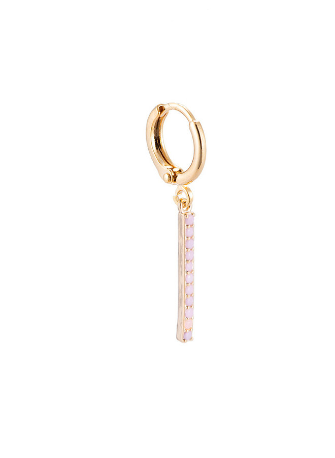 HERA PLATED EARRING - LIGHT PINK