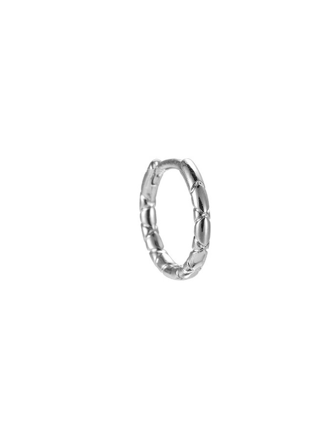 BAMBOO HOOP - SILVER