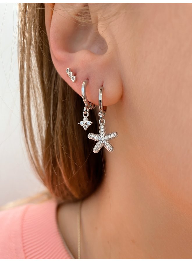 SEA STAR EARRING SILVER