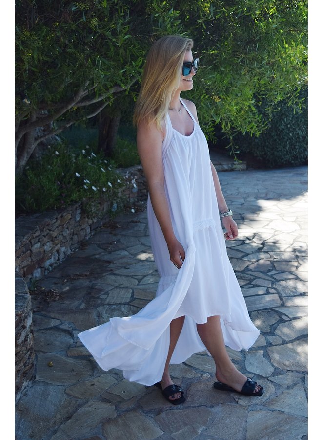 NURIA LONG DRESS - WHITE