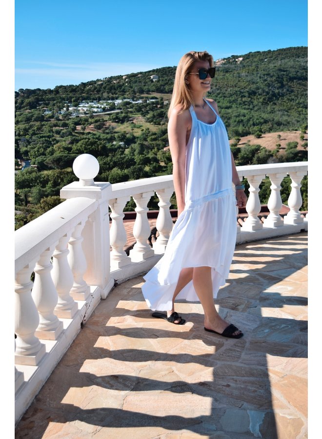 NURIA LONG DRESS - WHITE