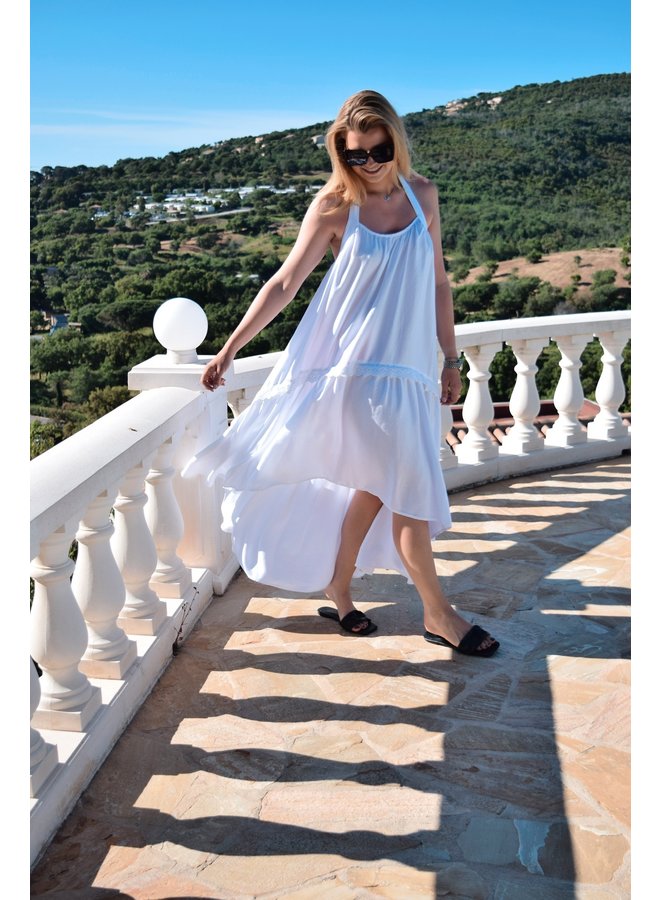 NURIA LONG DRESS - WHITE