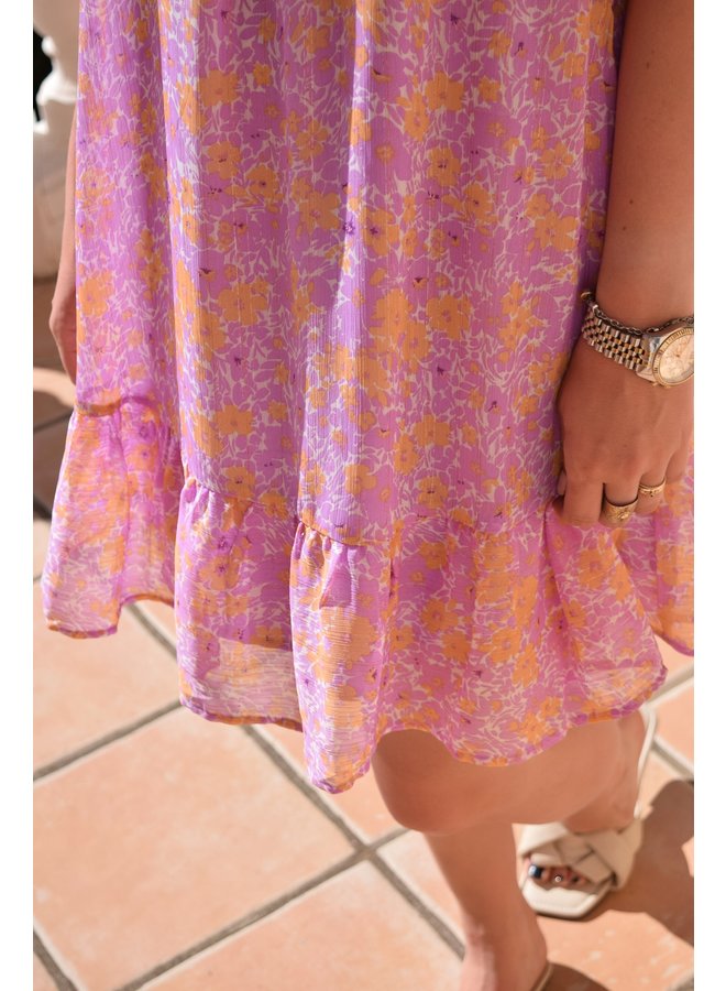 ROSIE DRESS PURPLE FLOWER