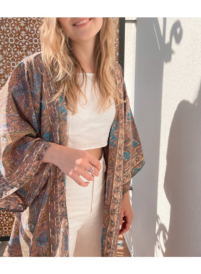 THULINE KIMONO PASTEL SAND