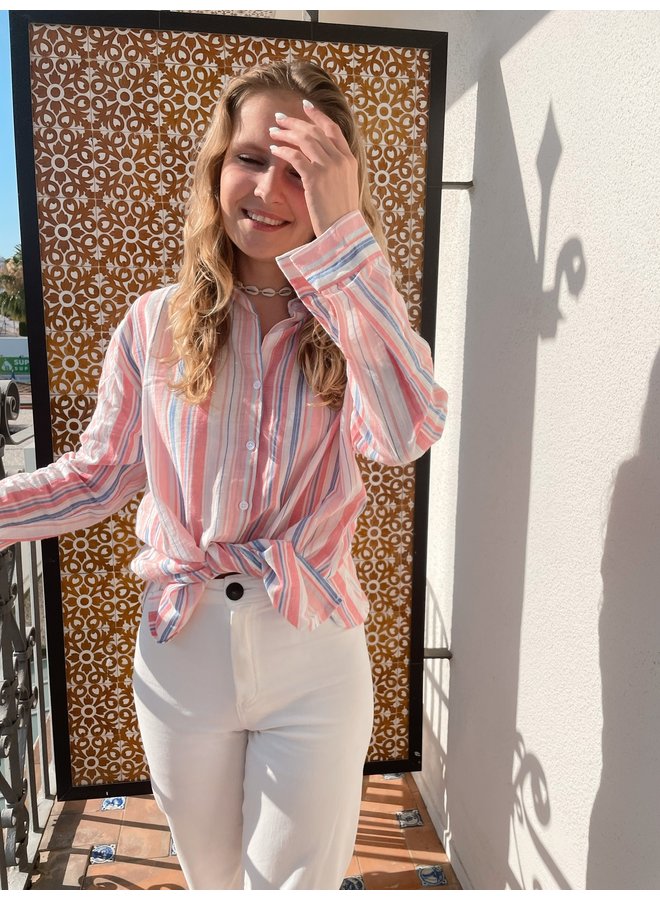 ELLIE STRIPED BLOUSE