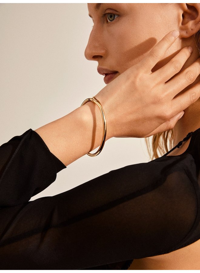 RECONNECT BANGLE BRACELET GOLD PLATED