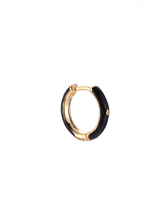 MONOCHROME 2 COLOR HOOP BLACK