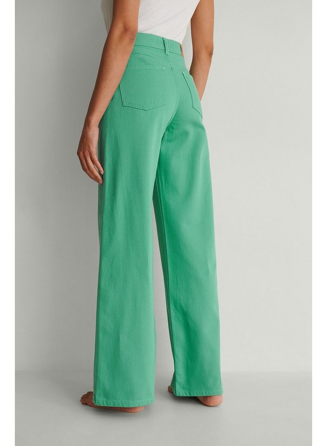 RIGID WIDE JEANS GREEN