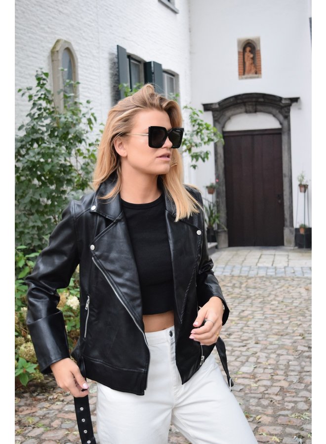 TOVE PU BIKER JACKET