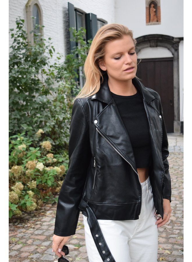 TOVE PU BIKER JACKET