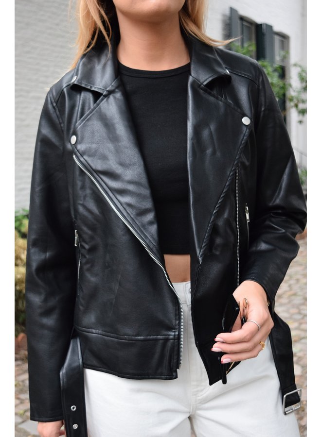 TOVE PU BIKER JACKET