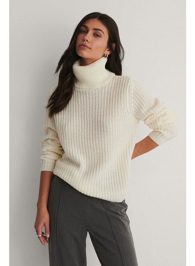 TINELLE ROLLNECK KNIT - BEIGE